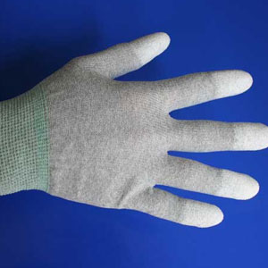 为改善防静电手套,PU涂层手套胶料的粘模性